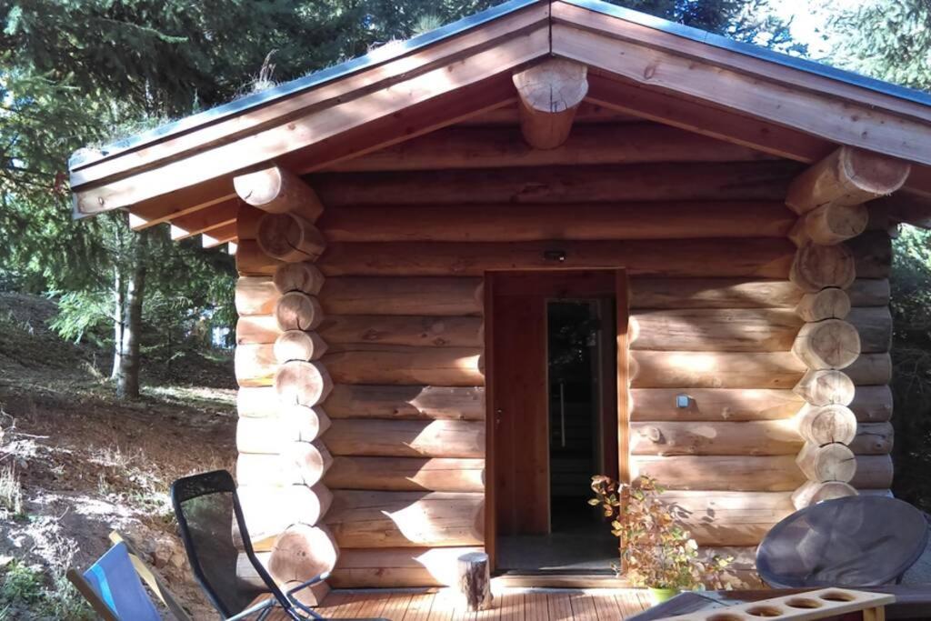 Pialous:Chalet En Rondins Avec Espace Detente La Chapelle-d'Aurec Zewnętrze zdjęcie