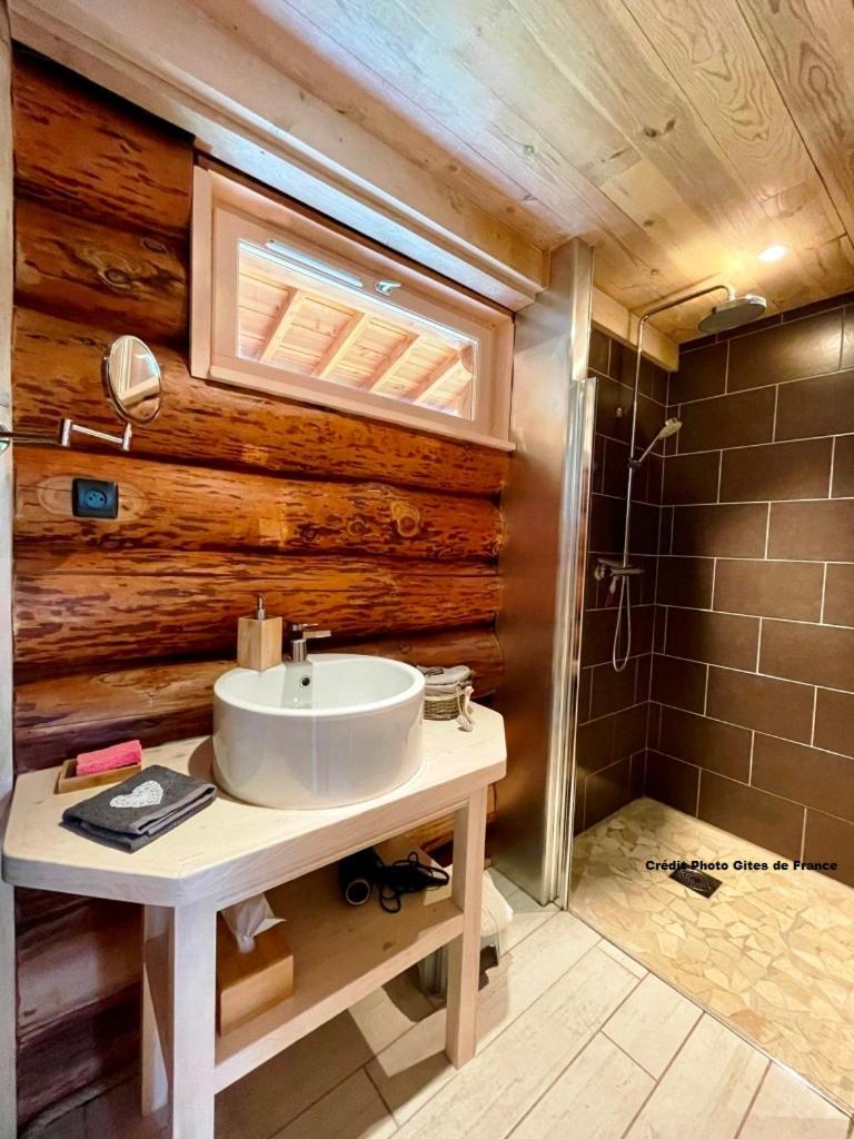 Pialous:Chalet En Rondins Avec Espace Detente La Chapelle-d'Aurec Zewnętrze zdjęcie