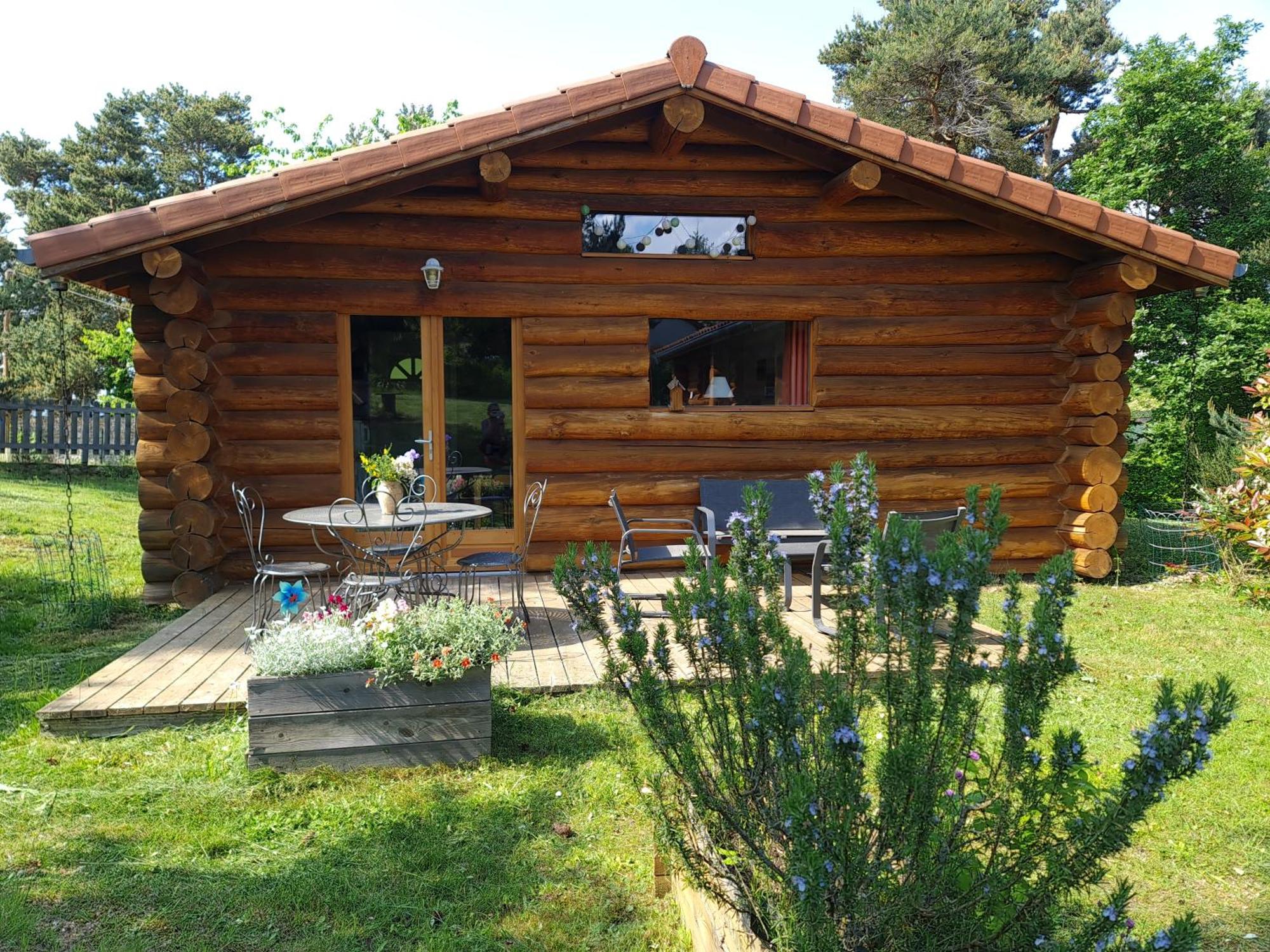 Pialous:Chalet En Rondins Avec Espace Detente La Chapelle-d'Aurec Zewnętrze zdjęcie